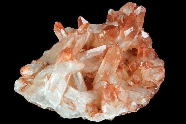 Natural, Red Quartz Crystal Cluster - Morocco #101028